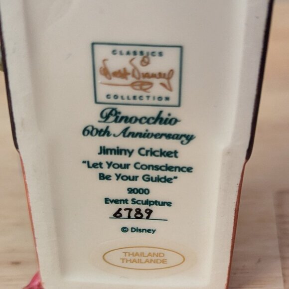 Rare WDCC Jiminy Cricket "Let Your Conscience Be Your Guide" from Pinocchio - Picture 8 of 12